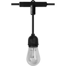 Smart+ Outdoor WiFi-Lichterkette, 4,5W, 240lm, schwarz, warmweißes Licht (3000K) & RGB-Licht mit 16 Mio. Farben, App steuerbar, kompatibel mit