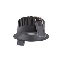 Ledvance - spot led fix aluminium noir 8W 680LM 36D - 930 blanc chaud diamètre 68MM - IP44 - meilleur rendu des couleurs - dimma