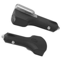 Chargeur Auto Qc 2 Usb Coupe-ceinture Brise-vitre Lampe-sos