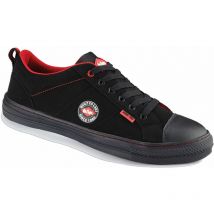 Lee Cooper - Laser Tools Retro Style Safety Trainer Black - 7 LC054-7