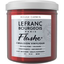 Lefranc Bourgeois Flashe 300491 - Colore acrilico, colore rosso carminio, 125 ml