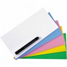 Legamaster - Moderationsfolie Magic-Chart Notes 20 x 10 cm (b x h) blanko selbsthaftend Polypropylen farbig sortiert 500 St./Pack.