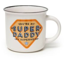 Legami - Cup Puccino, Tazza In Porcellana New Bone China, Tema Super Daddy, Take A Break Collection, Capacità 350 Ml, Lavabile In Lavastoviglie, 