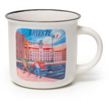 Legami - Tazza Cup-puccino in Porcellana New Bone China, Tema Trieste, Tazza da Colazione, World Cities, Mug Caffè Thé, Lavabile in Lavastoviglie,