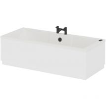 Legend 1700mm x 750mm Left Hand 6 Jet Matt Black V-Tec Single Ended Whirlpool Bath