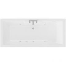 Legend Baths - Legend 1700mm x 700mm Left Hand 6 Jet Chrome Flat Jet Single Ended Whirlpool Bath