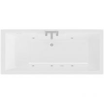 Legend 1600mm x 700mm Right Hand 6 Jet Chrome Flat Jet Single Ended Whirlpool Bath