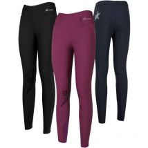 Horses - Leggings con petch al ginocchio a stella modello Nessy Grip: 46 it, Bordeaux