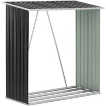 Legnaia da esterno - 165 x 82 x 160 cm Riparo per legna da ardere Scaffale porta
