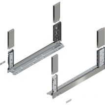Legrabox free h c Schubladenschienen Set 1 Paar, 70kg 550mm Tip On Vollauszug, inox - Blum