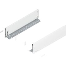 Legrabox pure h k Schubladenschienen Set 1 Paar, 40kg 450mm Tip On Vollauszug, seidenweiß - Blum