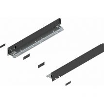 BLUM LEGRABOX pure SET Höhe N, BLUMOTION S, 40kg, NL 400, Carbonschwarz