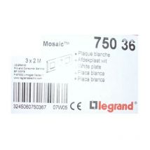 Legrand - 075036 Zierplatte 3 x 2 Module – Mosaik – Weiß