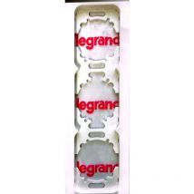 Diplomat Light 88449 Plaque 3 postes horizontal Blanc - Legrand