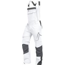 Latzhose Flex-line Flexl24 Gr. 64 Weiß/grau - Leibwächter