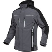 Sommer-Softshelljacke Herren flexs Gr. 2XL grau/schwarz - Leibwächter
