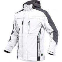 Sommer-Softshelljacke Herren flexs Gr. 4XL weiß/grau - Leibwächter