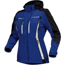 Leibwächter Sommer-Softshelljacke Damen FLXDS Gr. 34 kornblau/schwarz