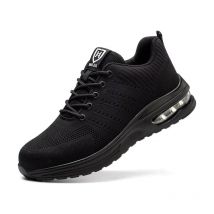 Leichte Herren-Sneaker mit Stahlkappe, rutschfeste Luftpolsterung, atmungsaktiv, geruchshemmend, durchtrittsicher, Sicherheitsschuhe 39