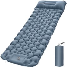 Decdeal - Leichte Campingmatte mit Luftkissen, tragbare Matratze, wasserdichte Rucksack-Isomatte