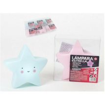 TRADE SHOP – Nachtlampe Sternform 14x14 cm – Hochwertige, schadstofffreie Materialien – Beruhigendes Licht für Kinderzimmer