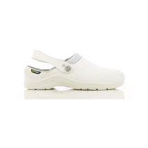 Leichter Küchenclog Cortina Cortado - Weißes Leder - Größe 36