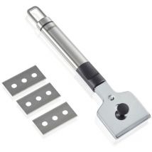 3252 Grattoir pour plaque de cuisson en acier inoxydable - Leifheit
