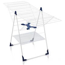 Leifheit - Flex séchoir sur pied Classic 250, blanc/bleu