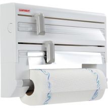 Leifheit - Accessoires - Dérouleur mural, avec lames tranchantes, blanc 25703