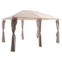 Leinwand Für Gartenlaube Santorini Beige Leinen - Hespéride
