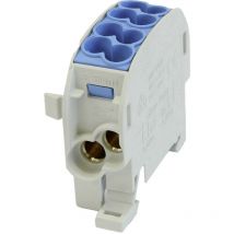 Hora Etec - HoraeTec 080110-1-3 Hauptleitungsabzweigklemme pa, Messing Lichtgrau (ral 7035), Licht-Blau (ral 50