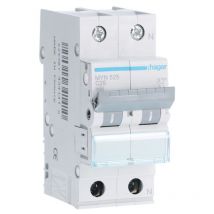Hager - Leistungsschalter 1P+N 25A 4,5 ka c 2 module MYN525