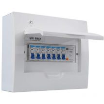 Leistungsschutzschalter für Verbrauchereinheit, 6-Wege-Verteiler, mit groer magnetischer Auslsespule, 63 a, 30 mA, RCD+4MCB (3 x 6 A+2 x 16 A+1 x 32