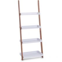 Zeller - Leiterregal, 4 Ebenen für Accessoires, 145 cm Höhe
