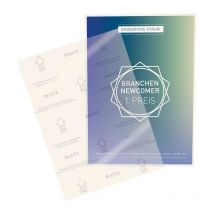 Leitz - Foglio di laminazione din A4 L303xB216mm spessore film 80 μm KT-100 pezzi