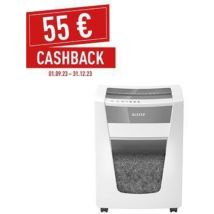 Leitz - Aktenvernichter iq Office Pro P-6 Papier Heftklammern Büroklammern Partikelschnitt 6 Bl. (70 g/m²) grau