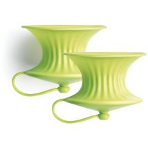 Lekue - Lékué - Set de 2 presse-agrumes vert