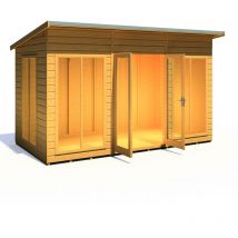 Lela 12 x 6 Summerhouse Lockable Double Doors - Shire