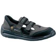 Lemaitre - Sandale de sécurité Dragster-1240 pointure 43 marron/noire cuir nubuck S1 esd src en iso 20345