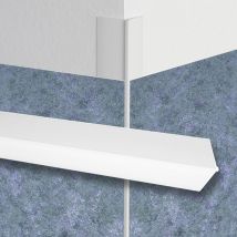 Bandes d'angle pour papier 2 mètres - angle protection bords profilé blanc 23x23mm TE0101: 1 baguette / 2 mètres, TE0101 - Lemal