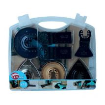 Set di 12 accessori multimateriale Leman per utensili oscillanti - 4500.12