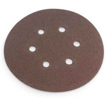 Disque velcro multi-usage Classic ø 125 Grain 40 Perforé 8PC Lot de 6