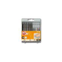 Coffret 10 Lame de scie Sauteuse b&d (8 Bois + 2 Metal) - Leman