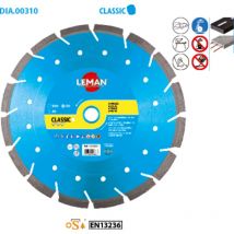 Leman - Disque Diamant Segments Asphalte, Béton Armé 350x25,4 Ht 10