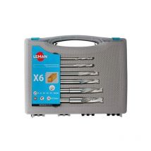 Set di 6 scalpelli da mortasatura, taglio elicoidale diritto - LEMAN - 322.500.00