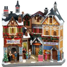 Iperbriko - Lemax Alpine Winter Shops b/o - Magasins d'hiver alpins b/o pour le village de Noël