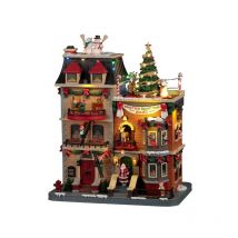 Lemax - Santa'S Rooftop Bash avec Adaptateur 4,5 v Réf. 25861