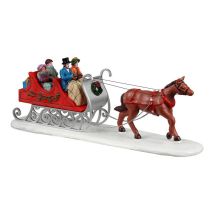 Lemax – 23589 – Traîneau victorien – Village de Noël – Résine, 23,5 x 6,3 x 8,1 cm – Quantité par pack, Poids, Longueur