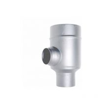 Element separateur de conduit coaxial en ACIER INOXYDABLE D. 80/130 CE poele a granules Fabrique en Italie