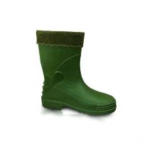 LEMIGO Bottes de bottes de sécurité de bottes doublées en caoutchouc de winter (BLWADER), vert, 44 EU